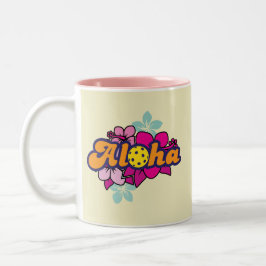 Caneca De Café Em Dois Tons Aloha Pickleball