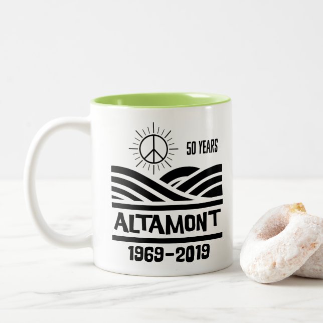 Caneca De Café Em Dois Tons Altamont Speedway 1969-2019 50th Anniversary (Com Donut)