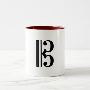 Caneca De Café Em Dois Tons alto-clef