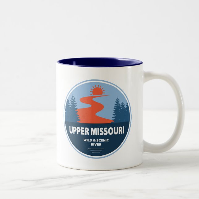 Caneca De Café Em Dois Tons Alto Missouri Wild E Scenic River (Direita)