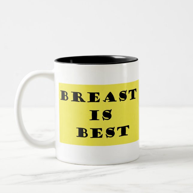 Caneca De Café Em Dois Tons Amamentar é o Melhor (Esquerda)