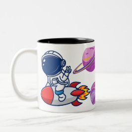 Caneca De Café Em Dois Tons Amante da astronomia