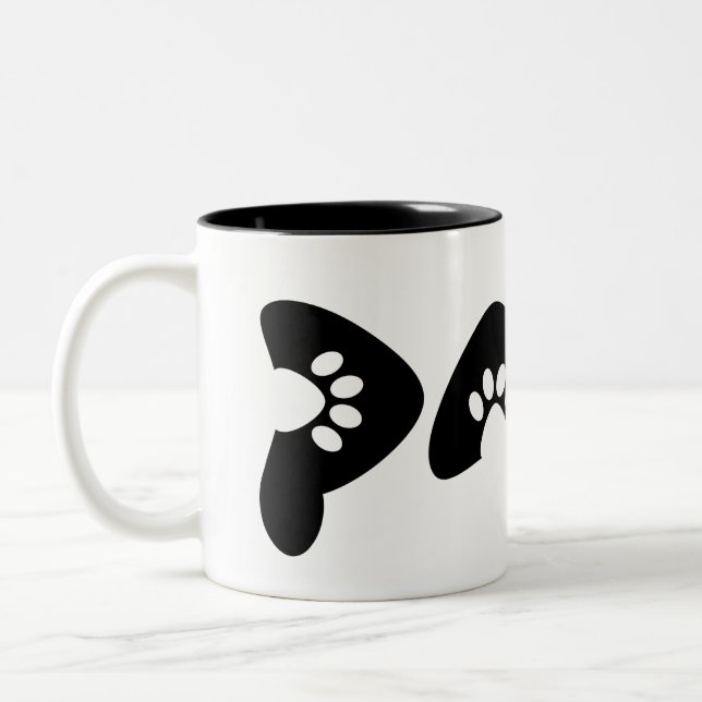 Caneca De Café Em Dois Tons Amante de animais se sentindo (Esquerda)
