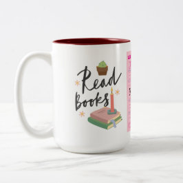 Caneca De Café Em Dois Tons Amante de livros
