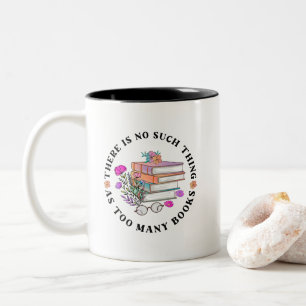 Caneca De Café Em Dois Tons Amante De Livros Sem Exagero De Livros