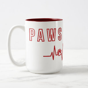 Caneca De Café Em Dois Tons Amante de os animais de Tipografia de Pet Lover de