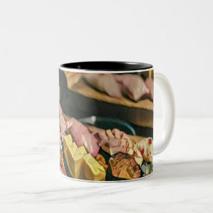 Caneca De Café Em Dois Tons Amante de sushi da comida asiática
