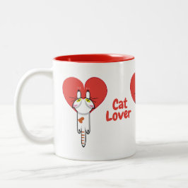 Caneca De Café Em Dois Tons Amantes de los gatitos
