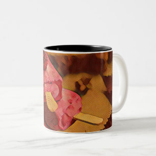 Caneca De Café Em Dois Tons Amantes do sorvete de Verão
