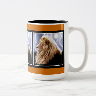 Caneca De Café Em Dois Tons Amantes dos animais africanos selvagens cinco