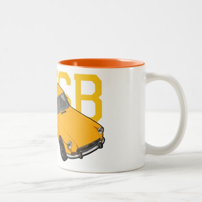 Caneca De Café Em Dois Tons amarelo do MGB (Direita)