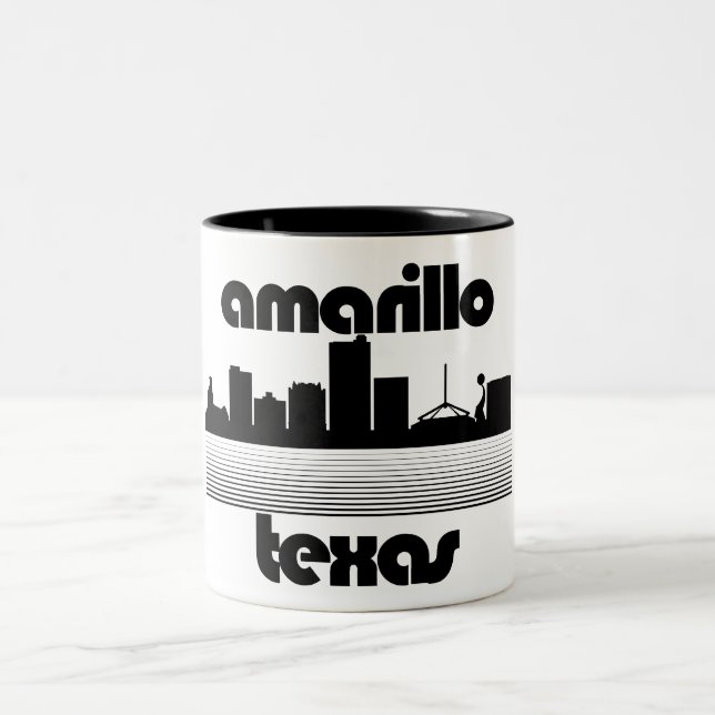 Caneca De Café Em Dois Tons Amarillo Texas (Centro)