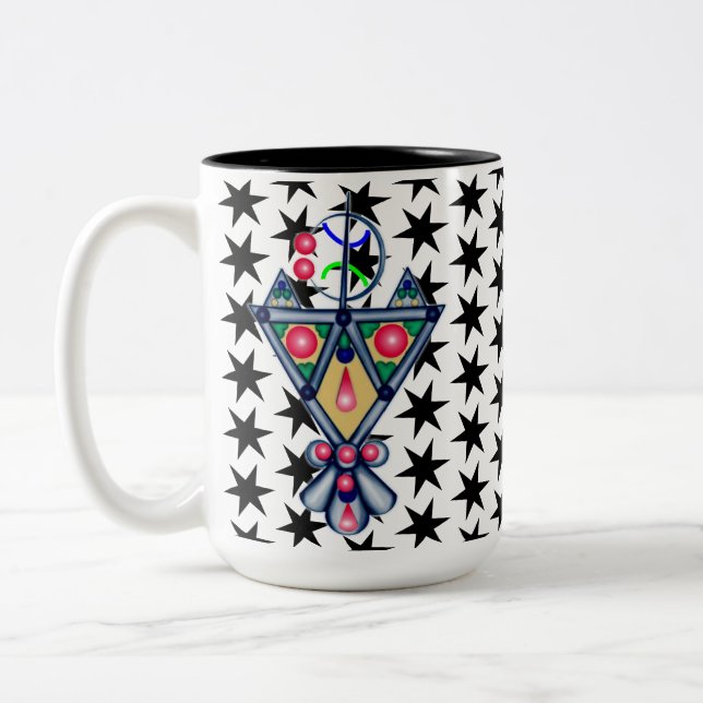 Caneca De Café Em Dois Tons Amazigh (Esquerda)