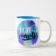 Ame-Se Aquarela Coffee Mug De Dois Tons