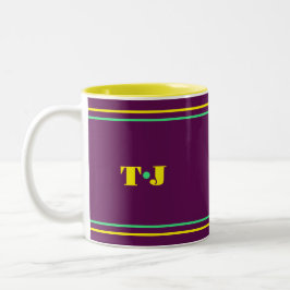 Caneca De Café Em Dois Tons Ameixa 