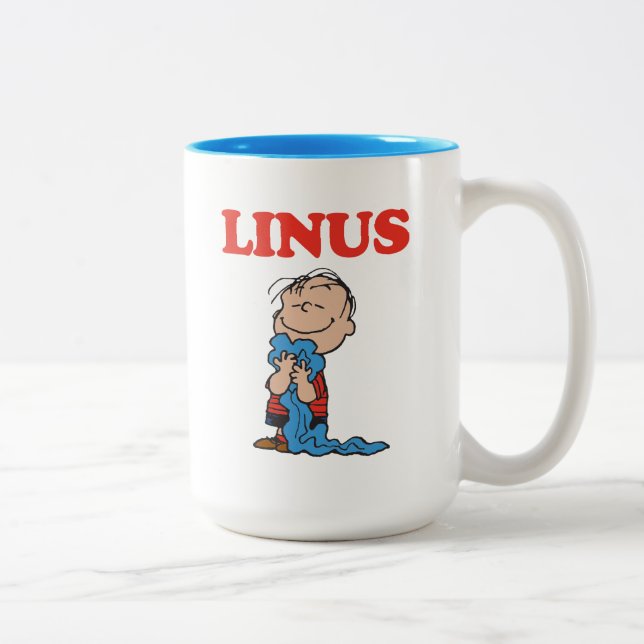 Caneca De Café Em Dois Tons Amendoins | Linus Blanket Sorriso (Direita)