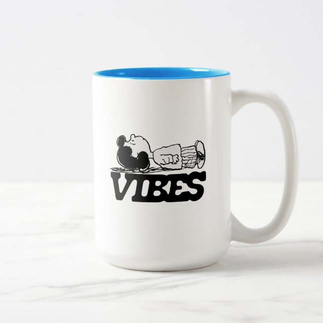 Caneca De Café Em Dois Tons Amendoins | Lucy Vibes (Direita)