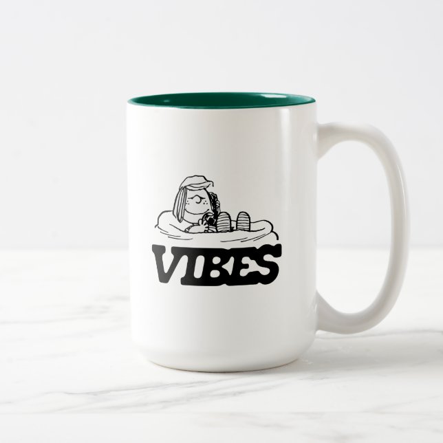 Caneca De Café Em Dois Tons Amendoins | Peppermintas Vibes (Direita)
