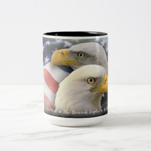 Caneca De Café Em Dois Tons América, a Bela: A Decorah Eagles