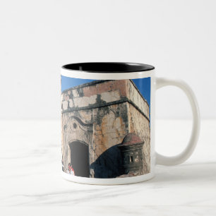 Caneca De Café Em Dois Tons América do Norte, México, Veracruz. San Juan Ulua