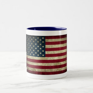 Caneca De Café Em Dois Tons American Flag Mug
