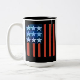 Caneca De Café Em Dois Tons American Flag Mug