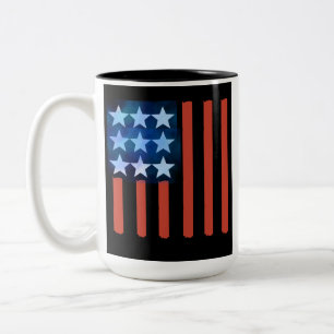 Caneca De Café Em Dois Tons American Flag Mug