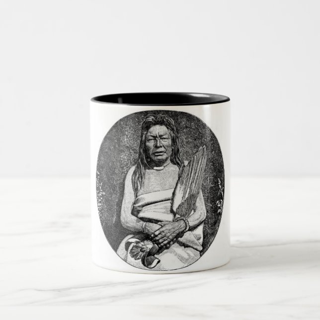 Caneca De Café Em Dois Tons American Indians Mug (Centro)