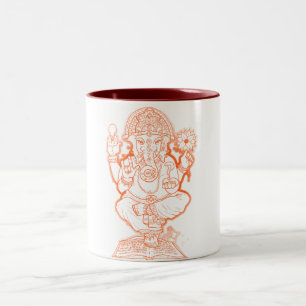 Caneca De Café Em Dois Tons Americano Ganesh