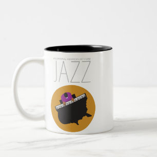 Caneca De Café Em Dois Tons AmeriJazz - Mug De Dois Toneladas