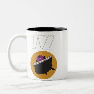 Caneca De Café Em Dois Tons AmeriJazz - Mug De Dois Toneladas
