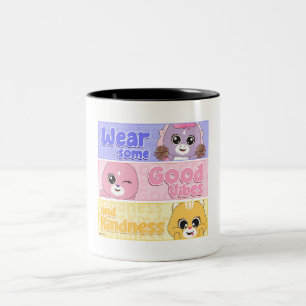Caneca De Café Em Dois Tons Amigos animais bonitos SPARK Frienz - Perfeitos pa
