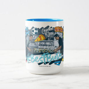 Caneca De Café Em Dois Tons AMIGOS™  Chandler & Joey - Best Buds