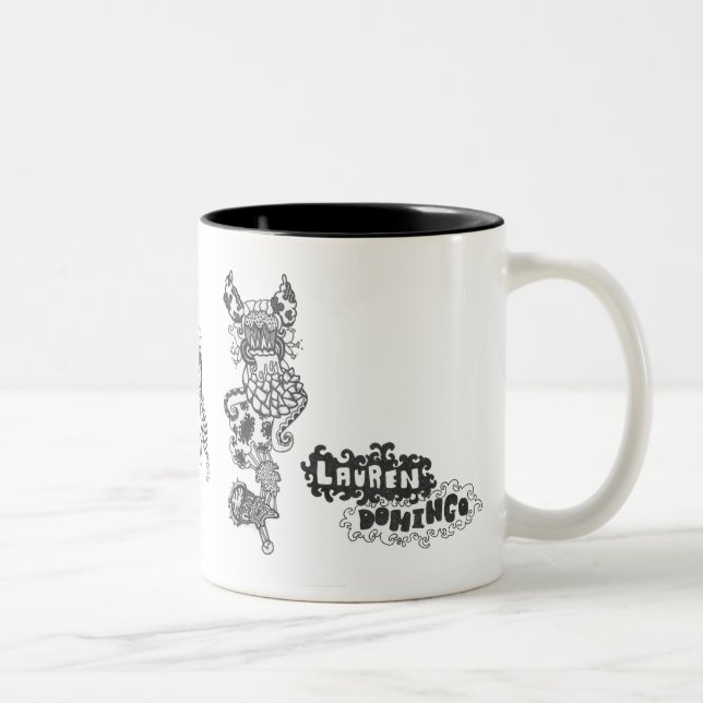 Caneca De Café Em Dois Tons Amigos da tinta (Direita)