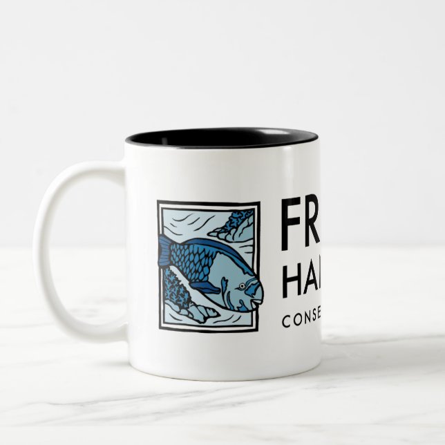 Caneca De Café Em Dois Tons Amigos de Hanauma Bay Parrotfish - Oahu, Havaí (Esquerda)