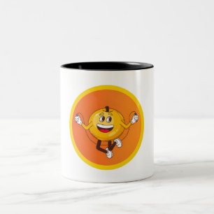 Caneca De Café Em Dois Tons Amigos Frutas