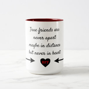 Caneca De Café Em Dois Tons Amigos verdadeiros