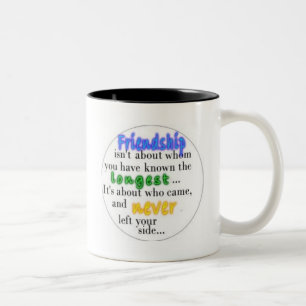 Caneca De Café Em Dois Tons Amizade