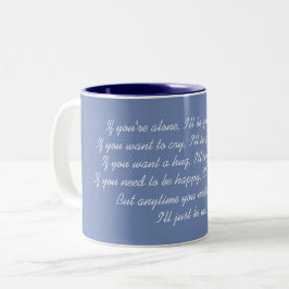 Caneca De Café Em Dois Tons Amizade Poem Mug