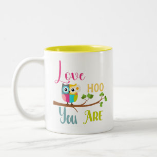 Caneca De Café Em Dois Tons Amo Como Você É Autismo Coruja Mug