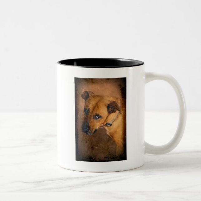 Caneca De Café Em Dois Tons Amo-Me A Fazer Mug (Direita)