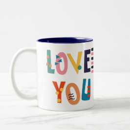 Caneca De Café Em Dois Tons Amo-te Coffee Mug