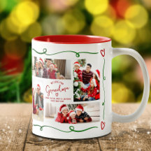 Amo Você Vovó Vermelho Verde Natal Doodles Foto