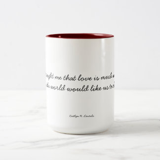 Caneca De Café Em Dois Tons Amor