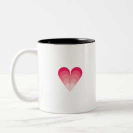 Caneca De Café Em Dois Tons Amor
