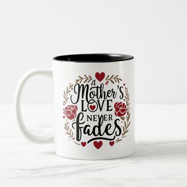 Caneca De Café Em Dois Tons Amor à mãe sem fim (Esquerda)