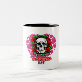 Caneca De Café Em Dois Tons Amor crânio - Mug de dois tons, 11 oz