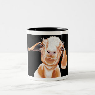 Caneca De Café Em Dois Tons Amor da cabra