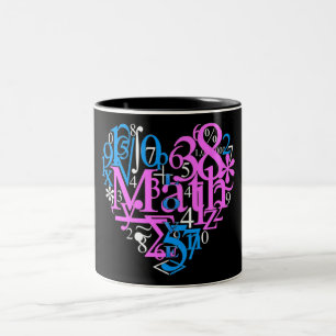 Caneca De Café Em Dois Tons Amor da matemática