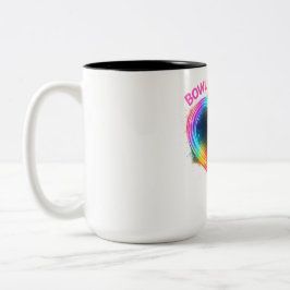 Caneca De Café Em Dois Tons Amor de Bowling Glow